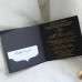 Black Invitation Card With Hard Cover Simple Style Business Invitation Customized